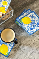 Rooms Design Studio-Limoncello Bardak Altlığı 4'lü Set-Bardak Altlığı-1-roqelvaxirum.shop