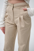 Roselenda-San Pedro Beige Pants-Kumaş Pantolon-2-roqelvaxirum.shop
