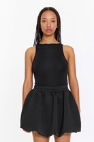 SBNM-Black High Neck Tanktop-Top-1-roqelvaxirum.shop