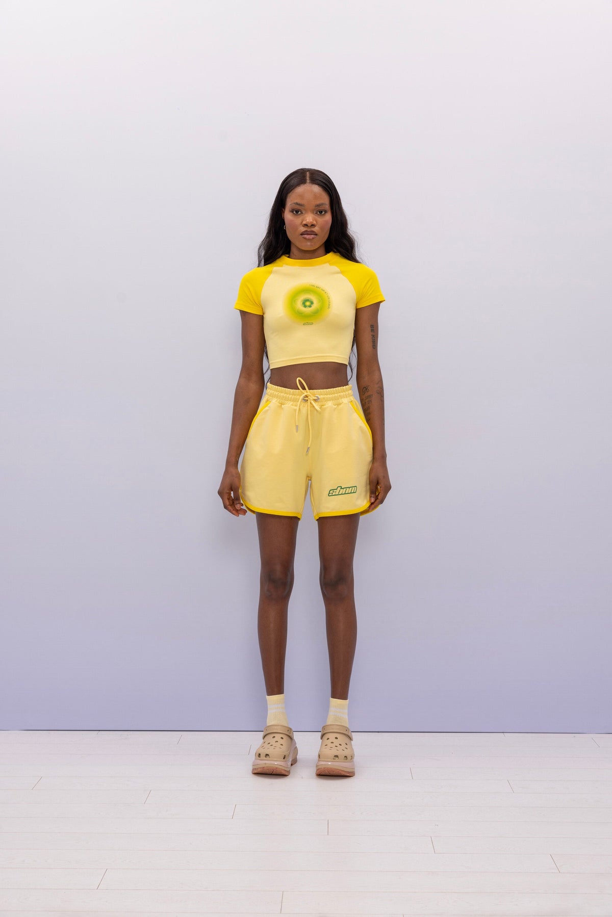 SBNM-''I Love'' Contrast Shorts-Şort-1-roqelvaxirum.shop