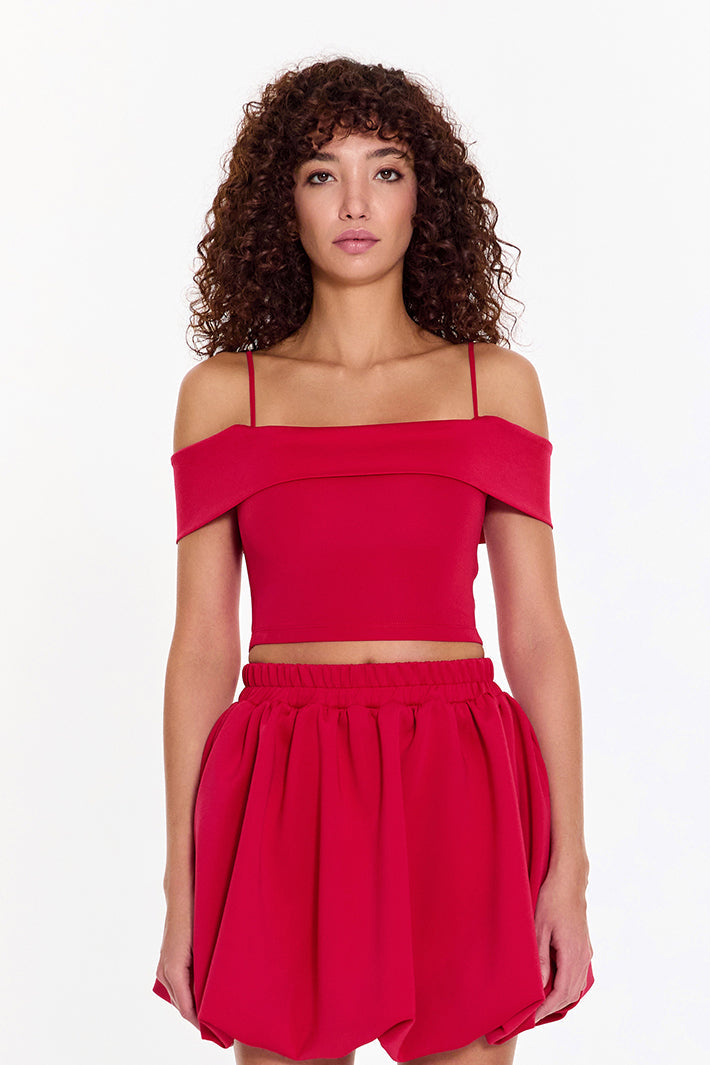 SBNM-Pink Off Shoulder Top-Top-1-roqelvaxirum.shop