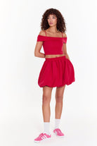 SBNM-Pink Off Shoulder Top-Top-2-roqelvaxirum.shop