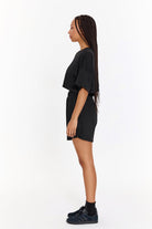 SBNM-Pull On Yoga Tee In Black-T-Shirts-2-roqelvaxirum.shop