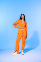 SBNM-Vivid Flame Orange Zip Up Cropped Hoodie-Sweatshirts & Hoodies-7-roqelvaxirum.shop