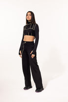 SBNM-Yellow Contrast Straight Pants-Eşofman-2-roqelvaxirum.shop
