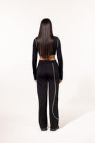 SBNM-Yellow Contrast Straight Pants-Eşofman-4-roqelvaxirum.shop