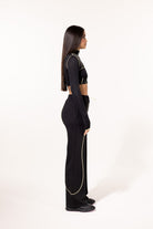 SBNM-Yellow Contrast Straight Pants-Eşofman-5-roqelvaxirum.shop