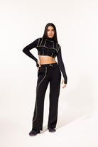 SBNM-Yellow Contrast Straight Pants-Eşofman-9-roqelvaxirum.shop