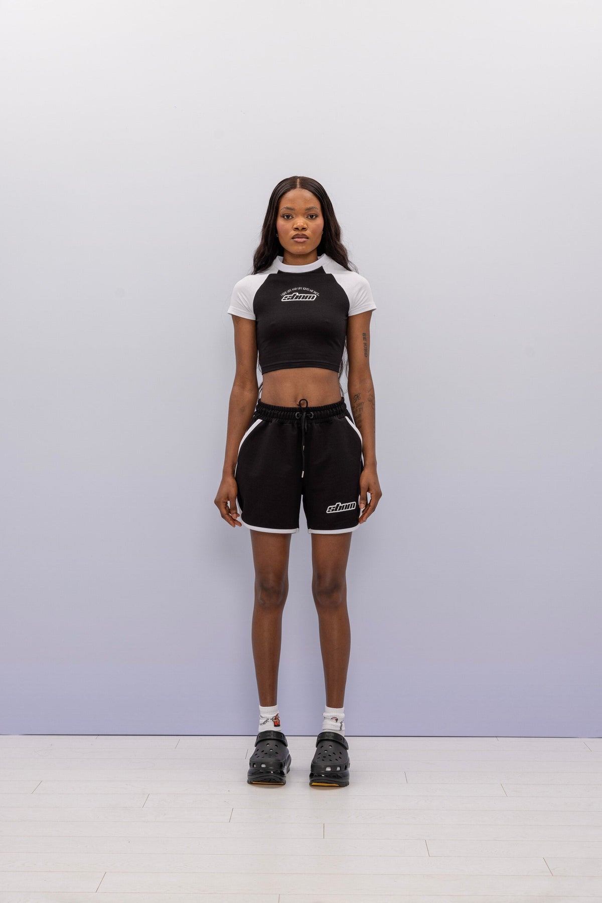 SBNM-''Ying Yang' Contrast Short-Şort-1-roqelvaxirum.shop