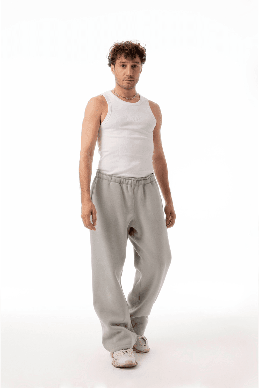 Sacré-Solid Stone Sweat Pants-Eşofman-1-roqelvaxirum.shop