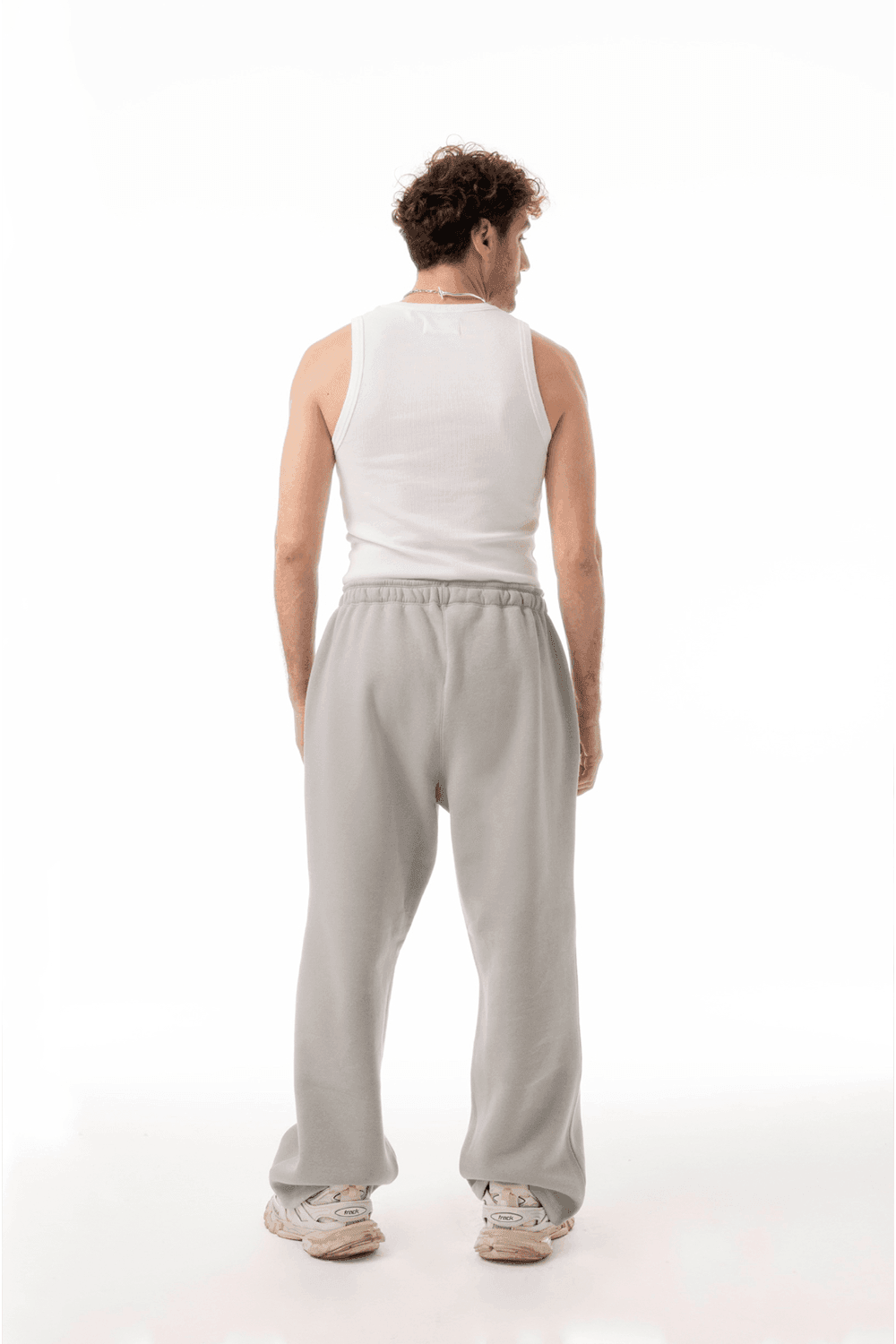 Sacré-Solid Stone Sweat Pants-Eşofman-4-roqelvaxirum.shop