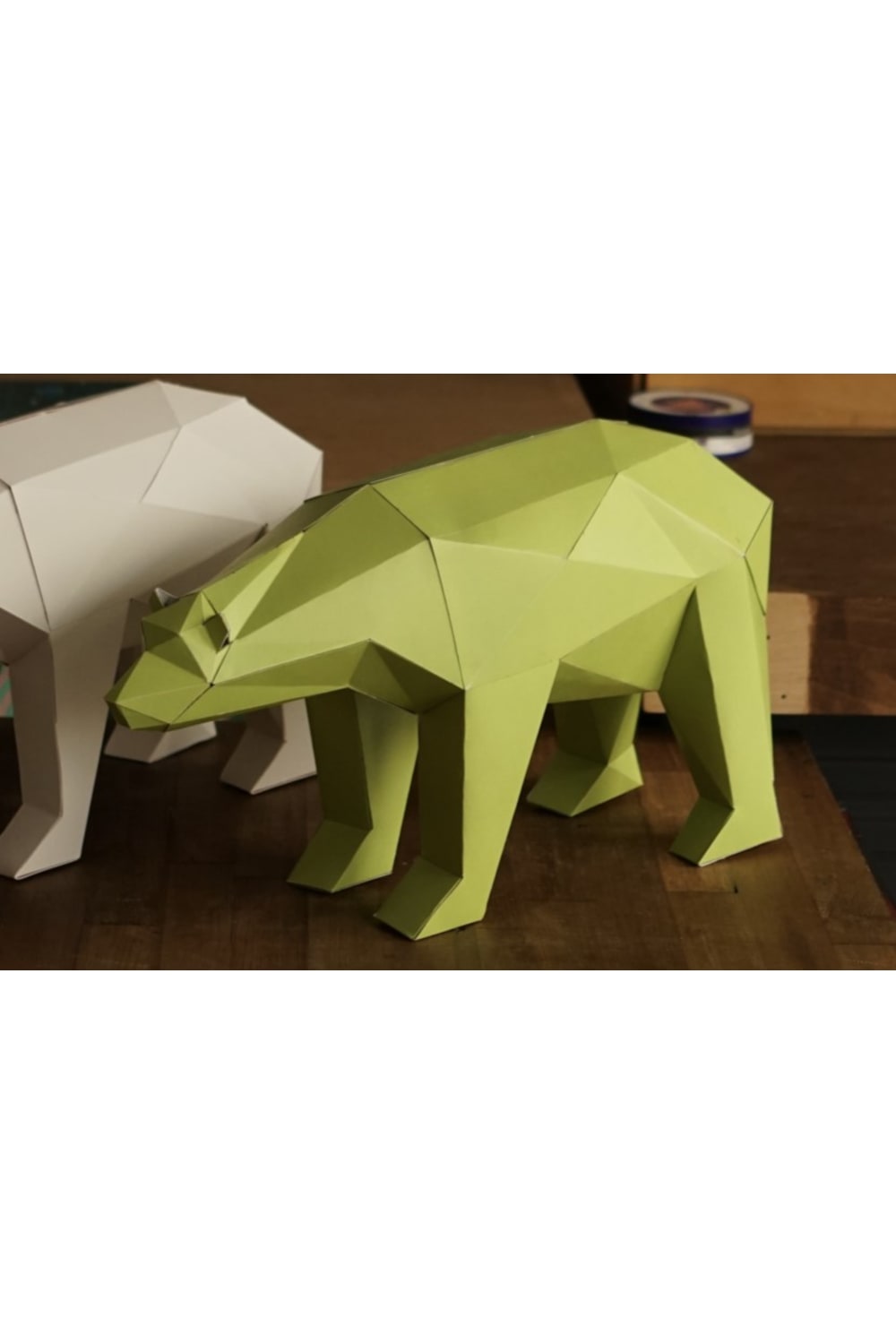 Seb Studio-Seb_PolarBear lime Kendin Yap Heykel Kiti-Heykel-3-roqelvaxirum.shop