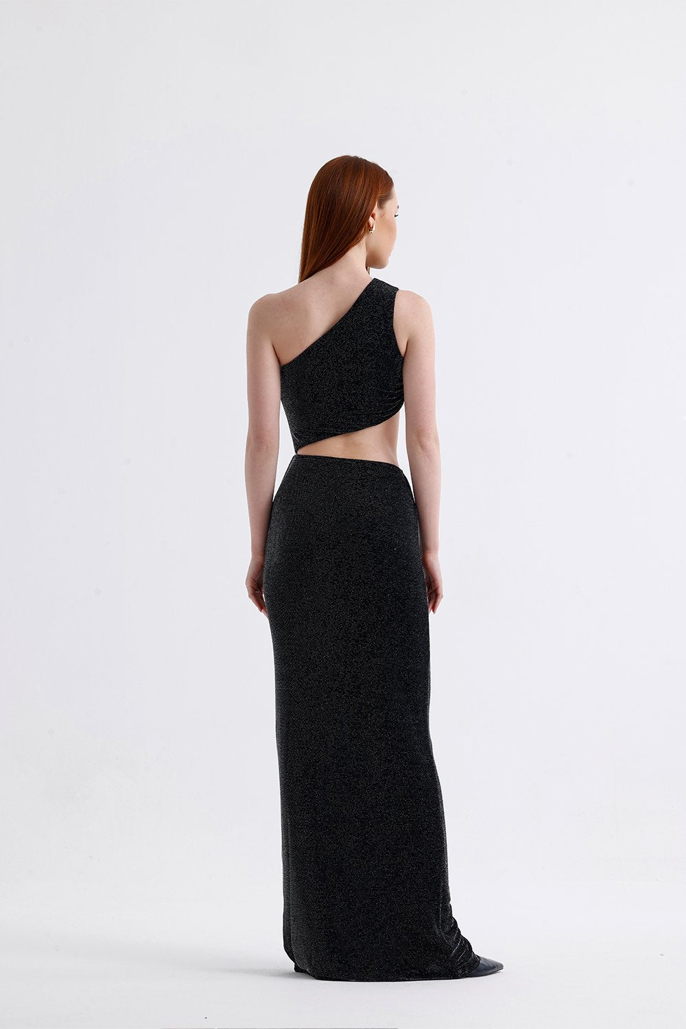 Sellie-Gloria Si̇yah Simli Maxi Elbise-Elbise-4-roqelvaxirum.shop