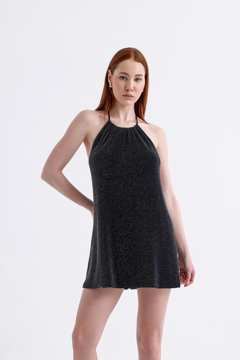 Sellie-Luna Halka Detaylı Mini Elbise-Elbise-1-roqelvaxirum.shop