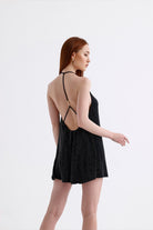 Sellie-Luna Halka Detaylı Mini Elbise-Elbise-5-roqelvaxirum.shop