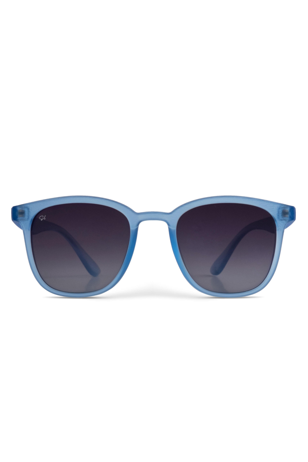 Senlites-Juvela Ceruleo Unisex Mat Şeffaf Mavi Polarize Kare Güneş Gözlüğü-Güneş Gözlüğü-1-roqelvaxirum.shop