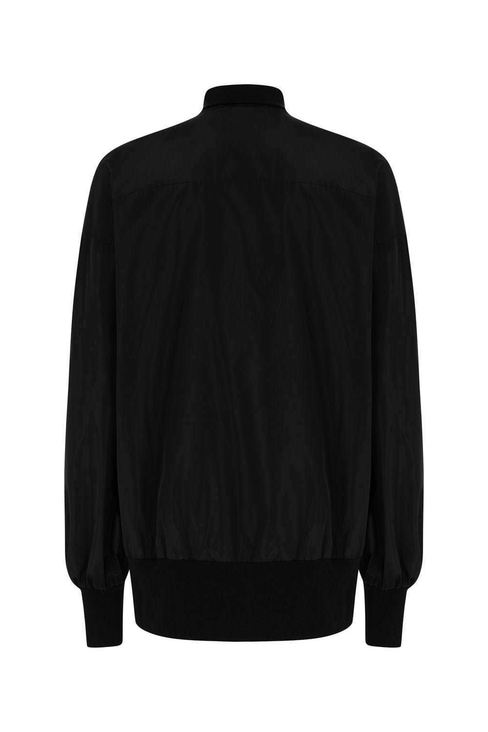 Sertaç Taşdelen-Siyah %100 Polyester Fermuarlı Oversized Erkek Bomber Ceket Mont J 03-Ceket-6-roqelvaxirum.shop