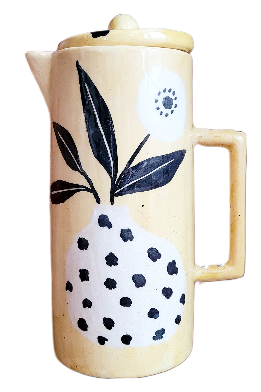 Sesiber-Seramik Sürahi Sarı-Sürahi-2-roqelvaxirum.shop