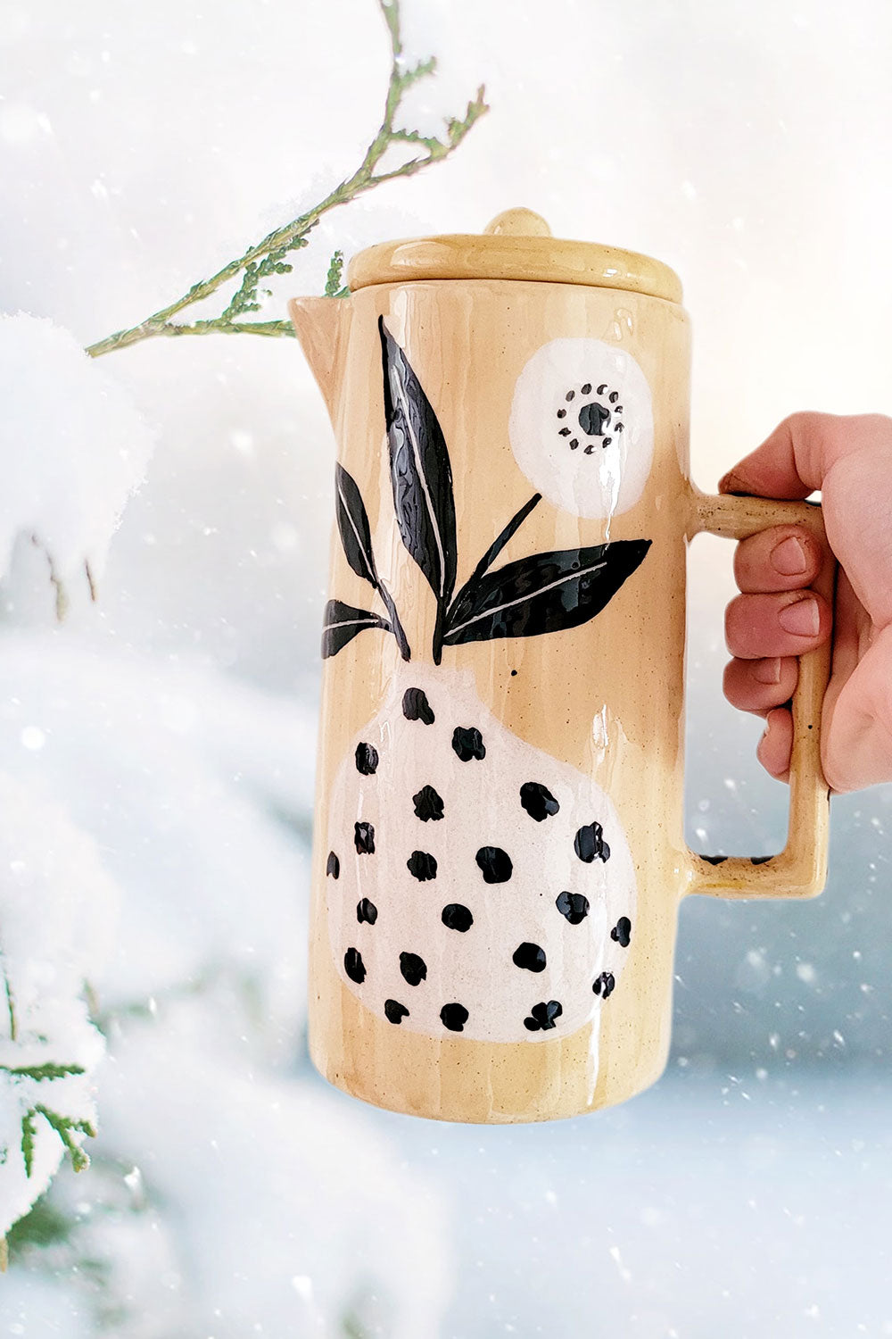 Sesiber-Seramik Sürahi Sarı-Sürahi-3-roqelvaxirum.shop