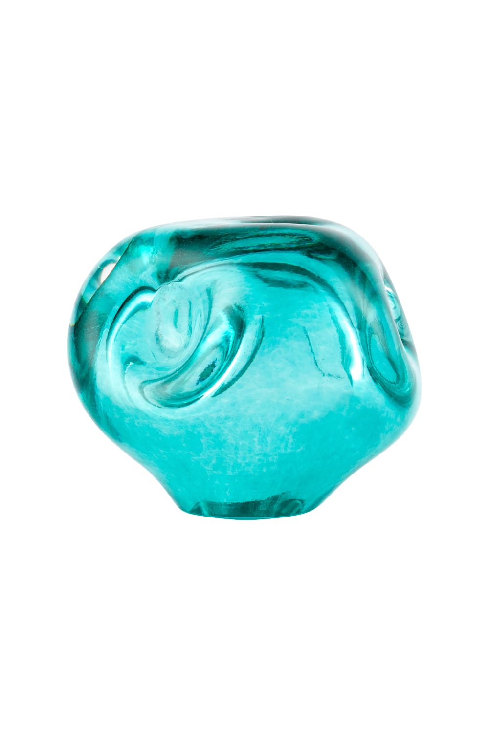 Seym Glass Studio-Mini Luminis Turkuaz-Vazo-2-roqelvaxirum.shop