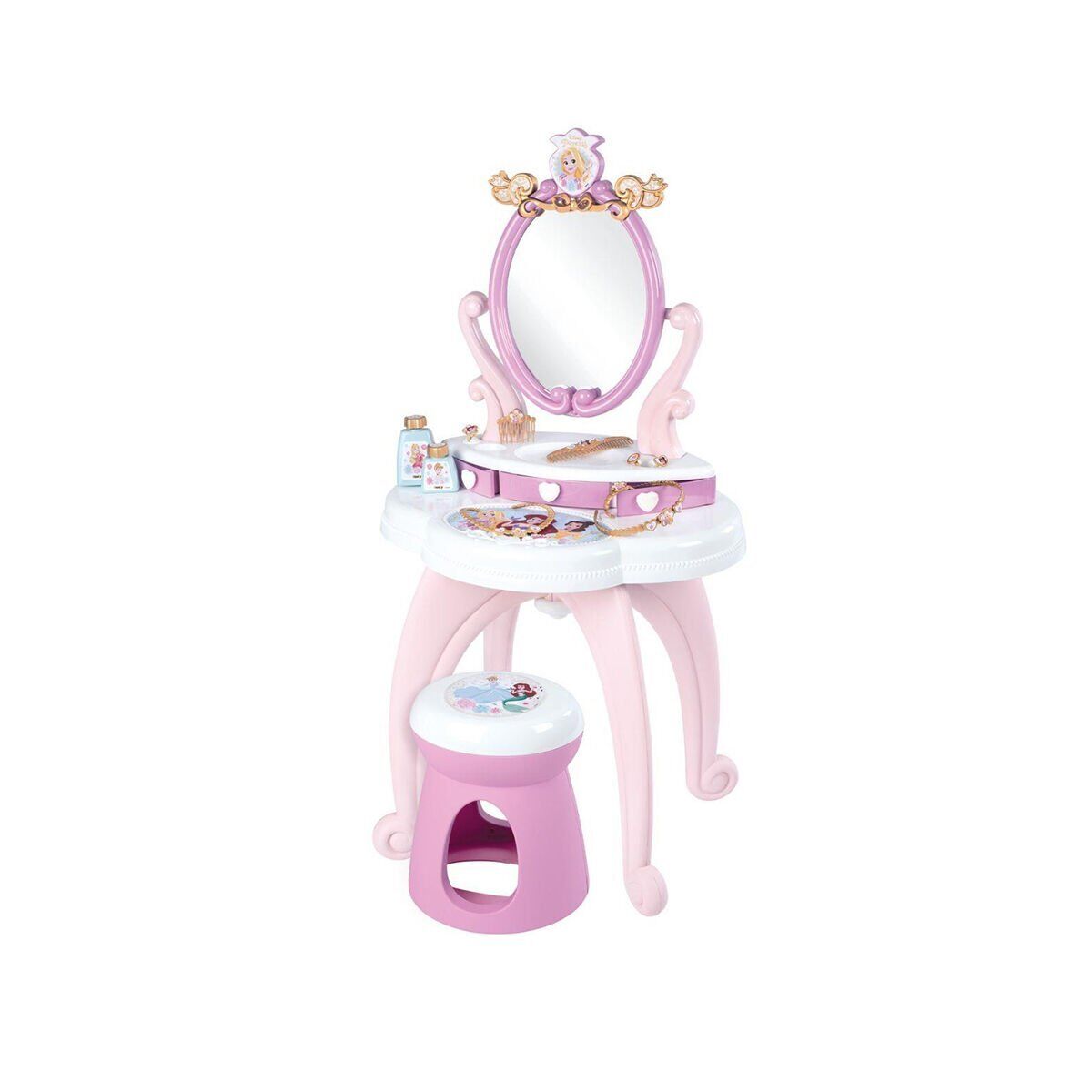 7600320250 Smoby Disney Prensesleri 2Si1 Arada Güzellik Masası Oyun Seti