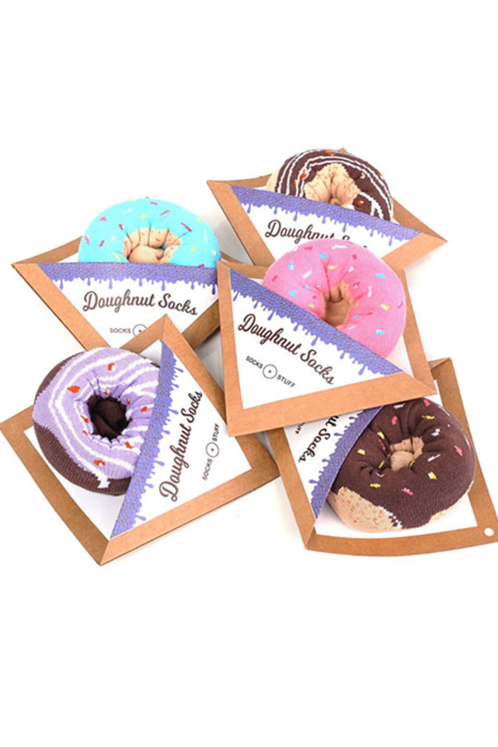 Socks + Stuff-Blue Sprinkles Donut Çorap-Çorap-5-roqelvaxirum.shop