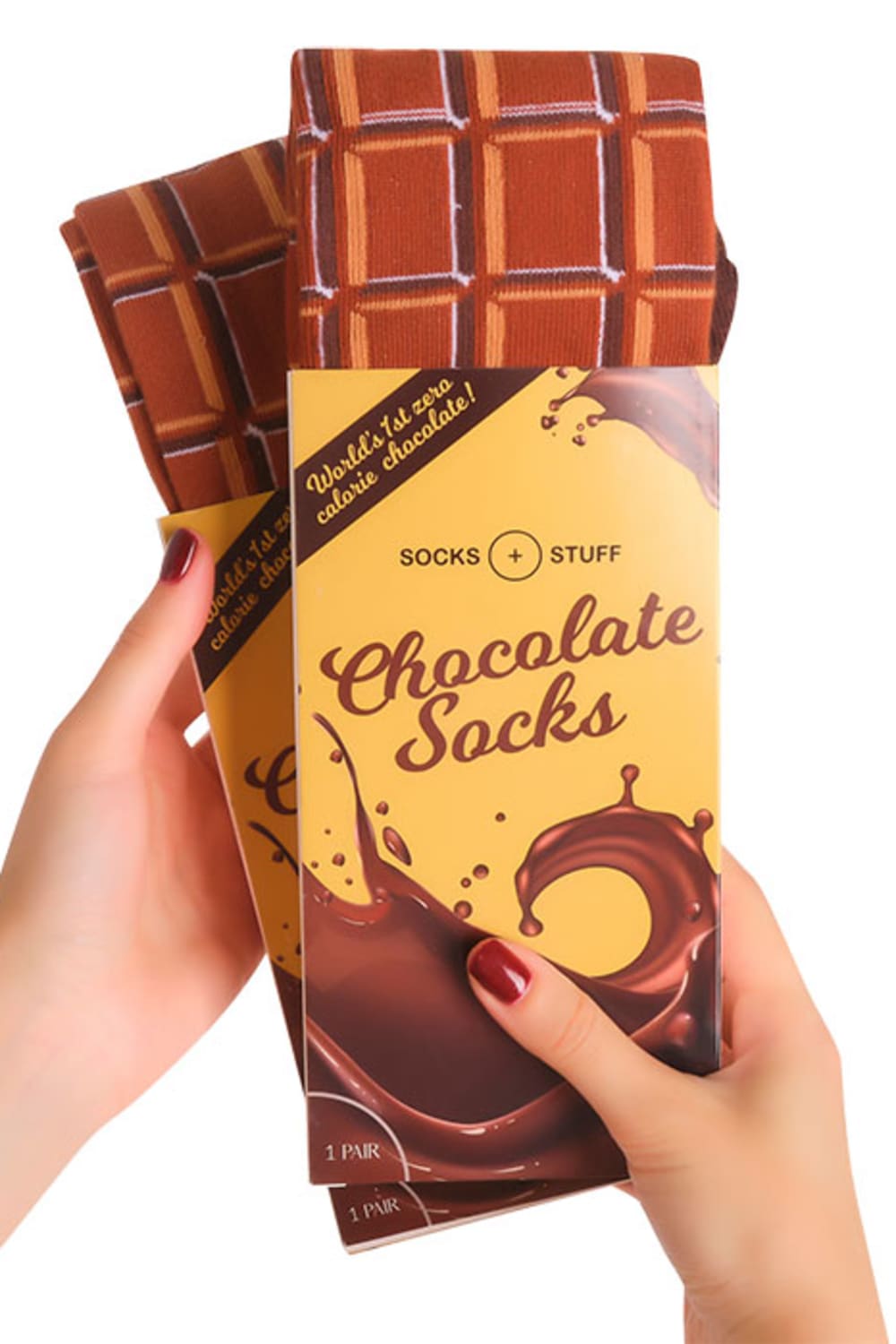 Socks + Stuff-Chocolate Bar Çorap-Çorap-1-roqelvaxirum.shop