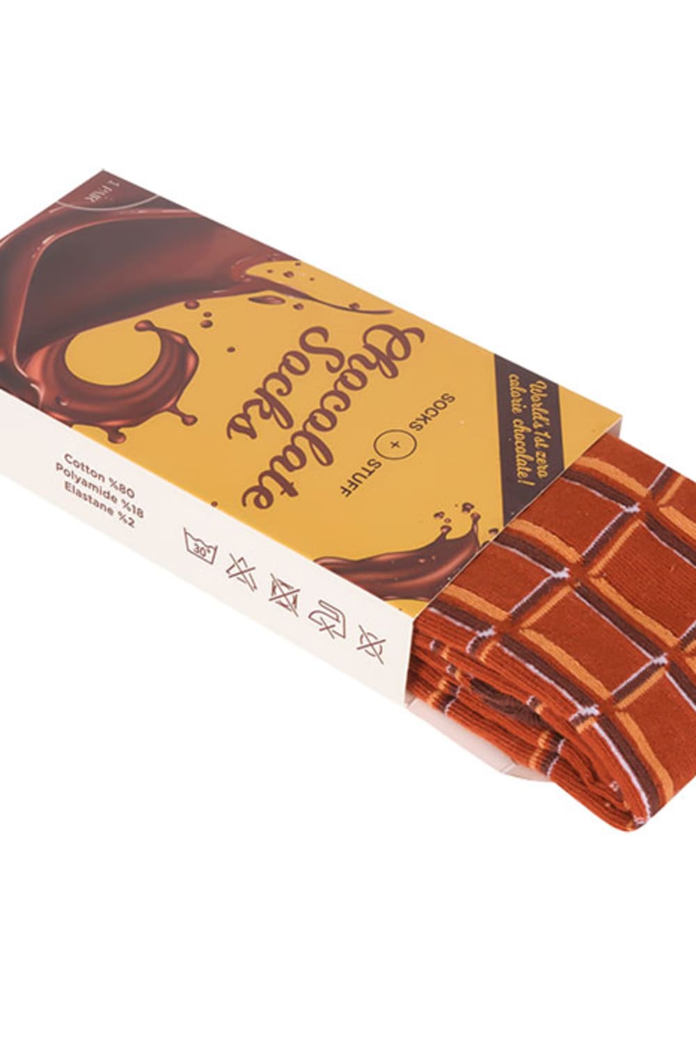 Socks + Stuff-Chocolate Bar Çorap-Çorap-2-roqelvaxirum.shop