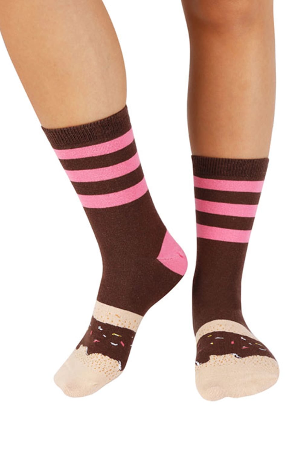 Socks + Stuff-Chocolate Glazed Donut Çorap-Çorap-2-roqelvaxirum.shop