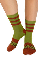 Socks + Stuff-Pistachio Swirl Donut Socks-Çorap-2-roqelvaxirum.shop