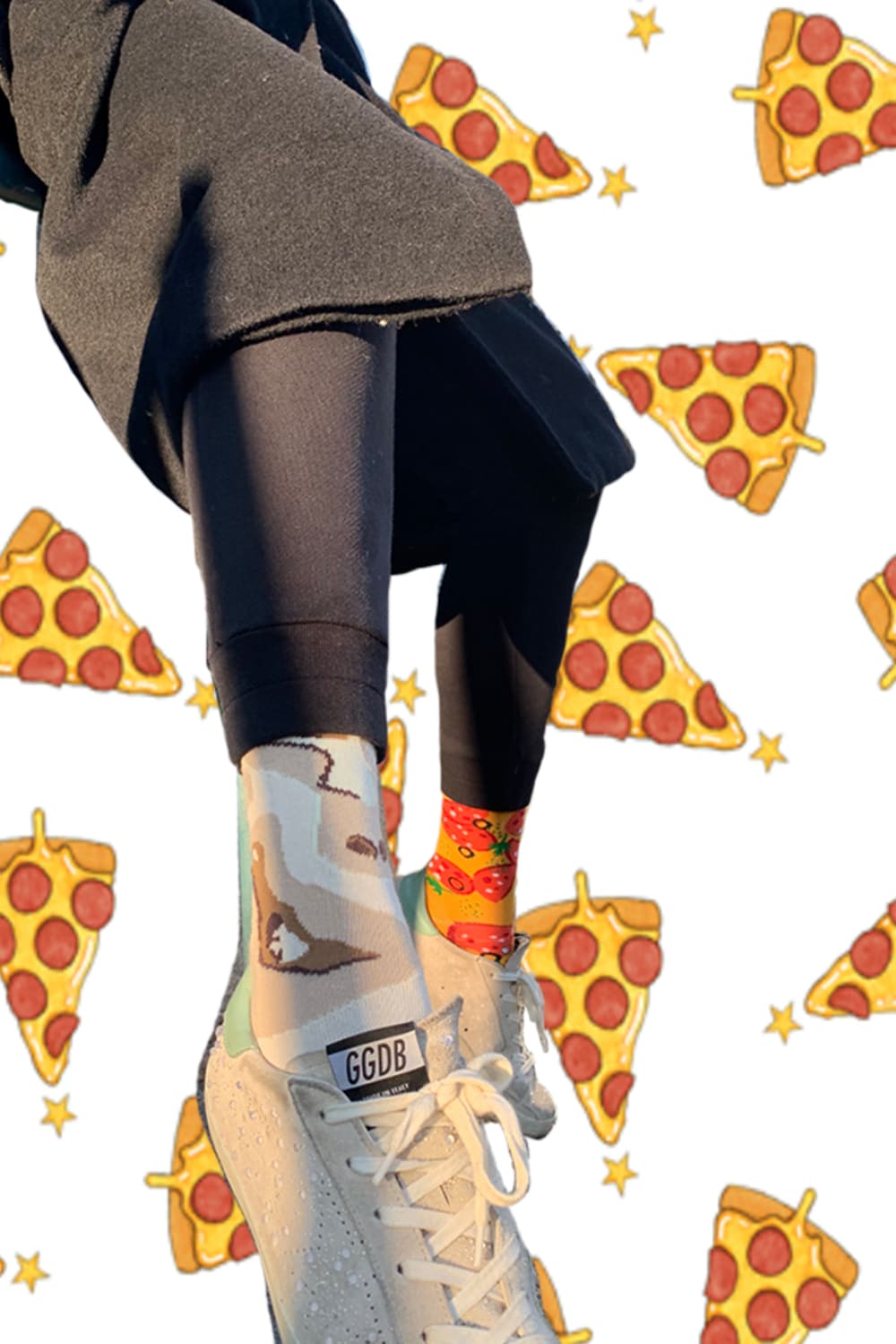 Socks + Stuff-Socks+Stuff Special Mix Pizza Çorap-Çorap-7-roqelvaxirum.shop