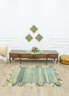 Soho Antiq-Allium El Dokuma Yeşil Azeri Halı 124x187 Cm-Halı-2-roqelvaxirum.shop