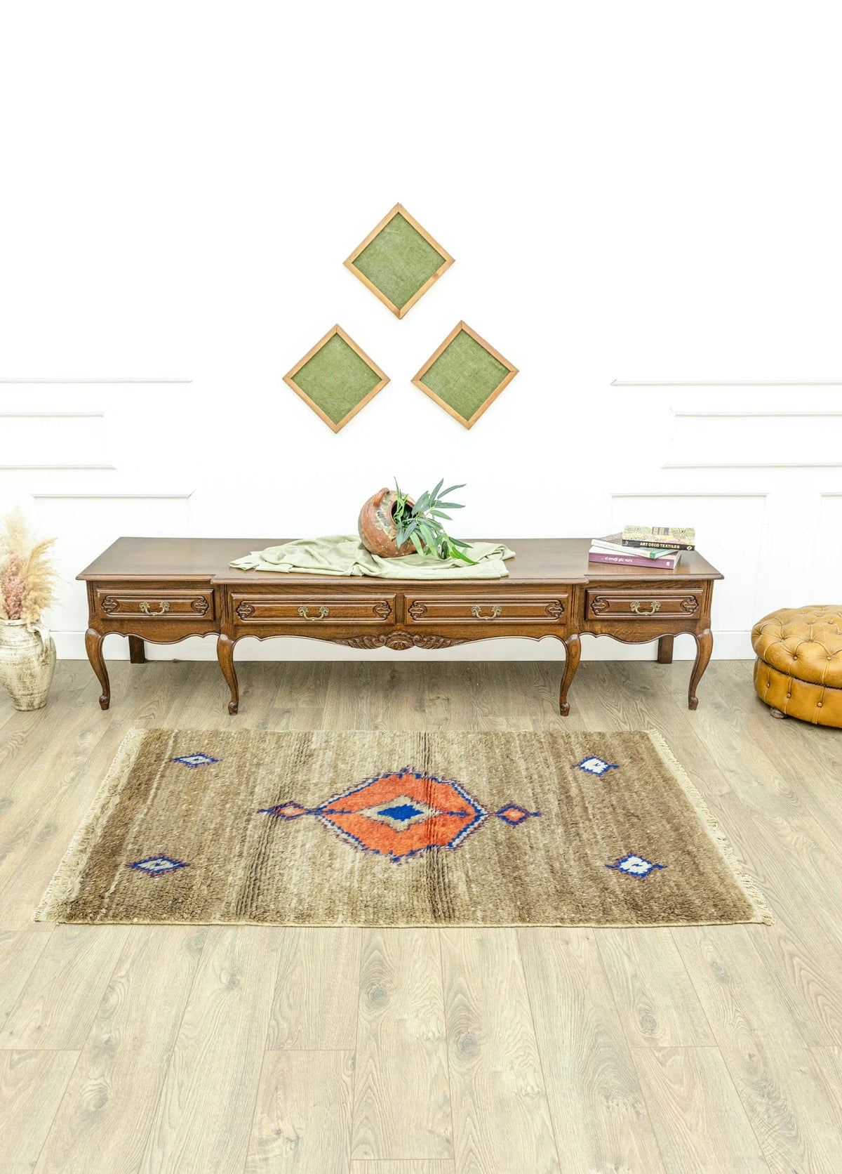 Soho Antiq-Arila İLkel Tasarımlı Tülü Halı 102x172 Cm-2-roqelvaxirum.shop