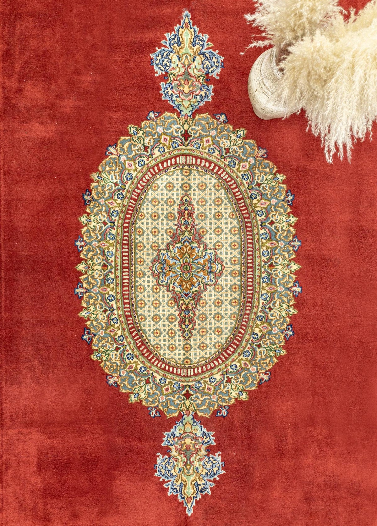 Soho Antiq-Armiya Madalyon Desenli Büyük İran Halısı 304x390 Cm-3-roqelvaxirum.shop