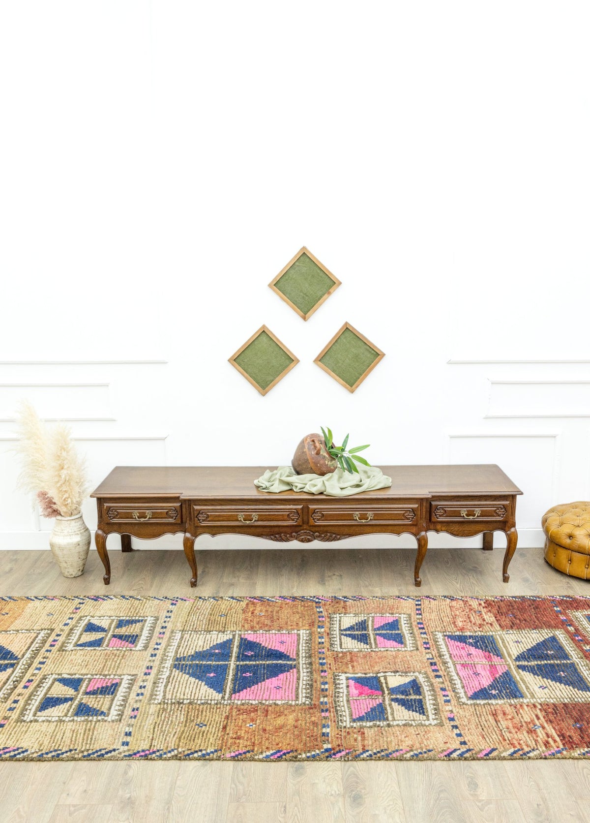 Soho Antiq-Arya Renkli El Dokuma Herki Yolluk 128x391 Cm-Halı-2-roqelvaxirum.shop