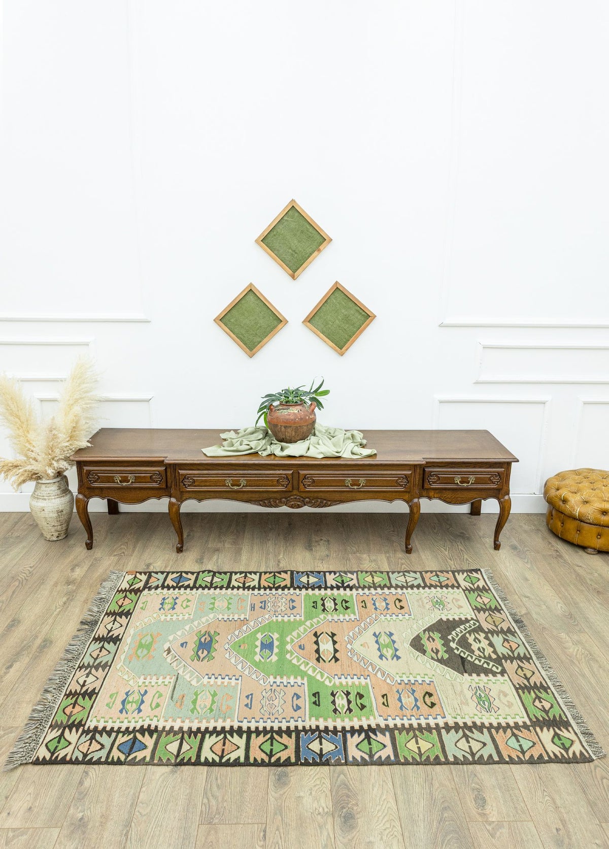 Soho Antiq-Batllo Pastel Renkli El Dokuma Kilim 122x185 Cm-Kilim-2-roqelvaxirum.shop
