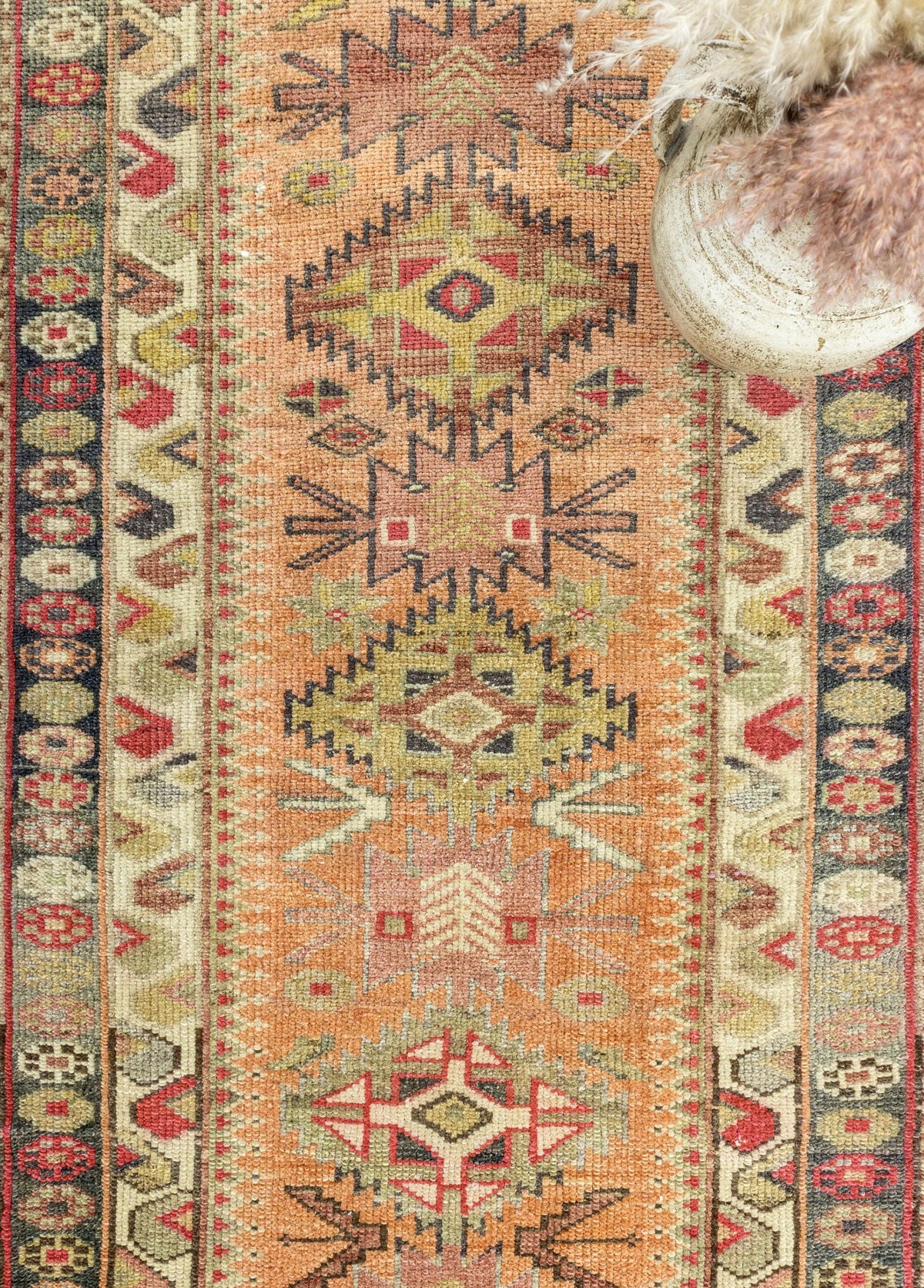 Soho Antiq-Bertil Bohem El Dokuma Herki Yolluk 92x393 Cm-Halı-3-roqelvaxirum.shop