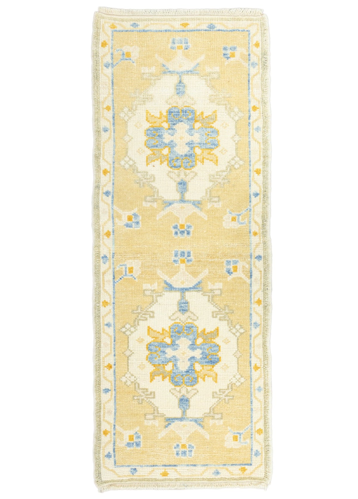 Soho Antiq-Bezen El Dokuma Uşak Yolluk 63x167 Cm-Halı-1-roqelvaxirum.shop