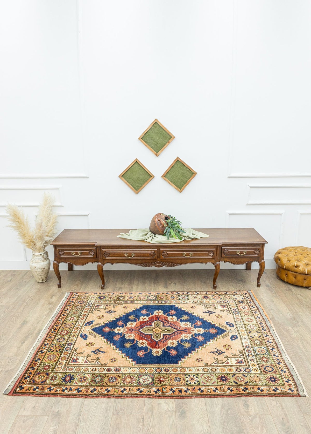 Soho Antiq-Bircand Rustik Tasarımlı Yün Halı 142x188 Cm-Halı-2-roqelvaxirum.shop