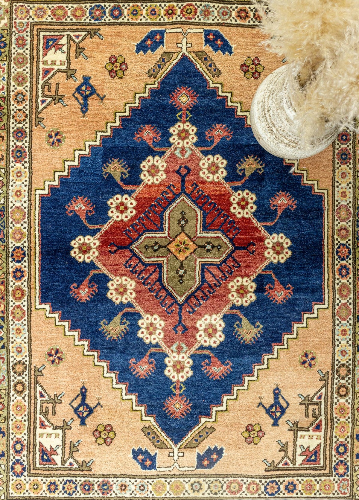 Soho Antiq-Bircand Rustik Tasarımlı Yün Halı 142x188 Cm-Halı-3-roqelvaxirum.shop