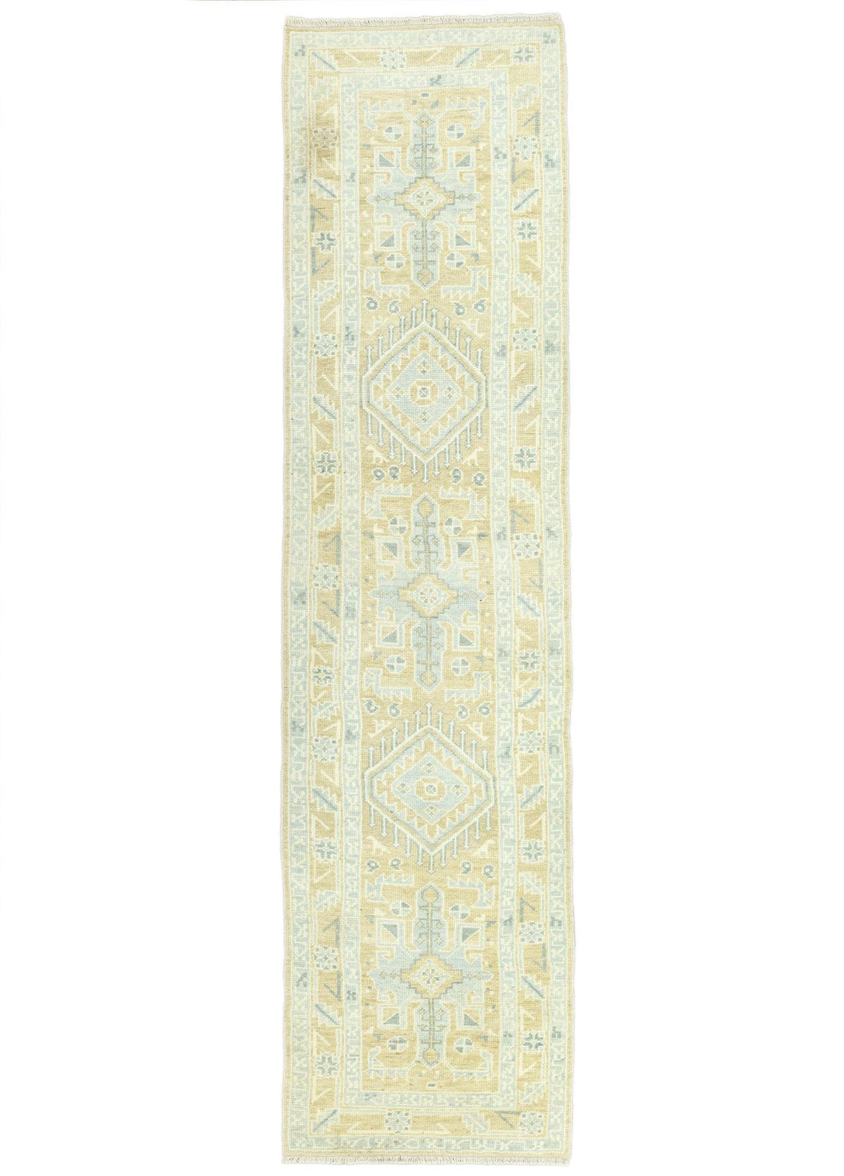Soho Antiq-Boraz İlkel Desenli Pastel Yolluk 89x404 Cm-Halı-1-roqelvaxirum.shop