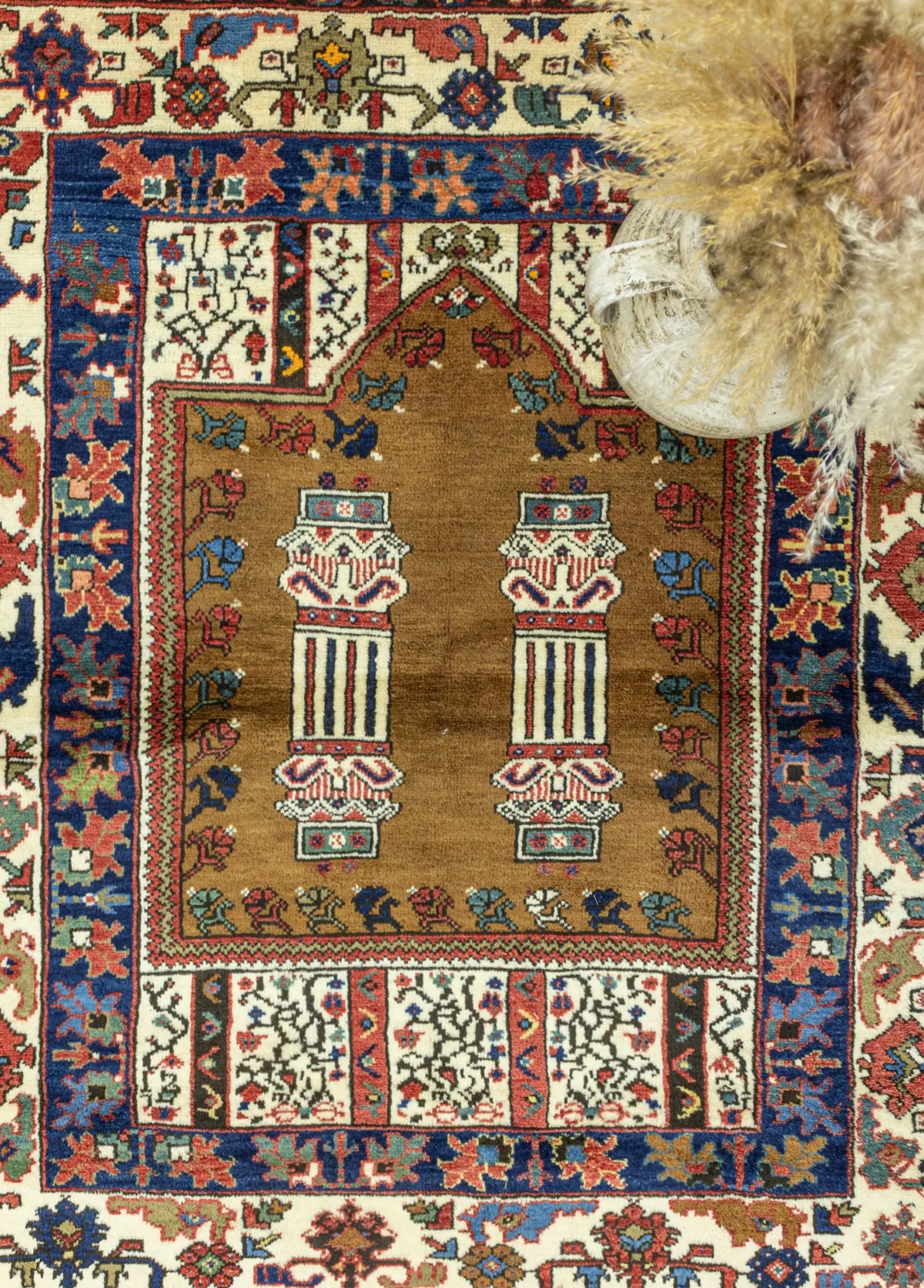 Soho Antiq-Bukan El Dokuma Dazkırı Halısı 128x147 Cm-3-roqelvaxirum.shop