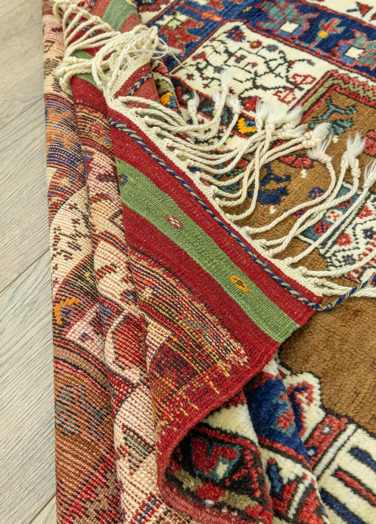 Soho Antiq-Bukan El Dokuma Dazkırı Halısı 128x147 Cm-6-roqelvaxirum.shop