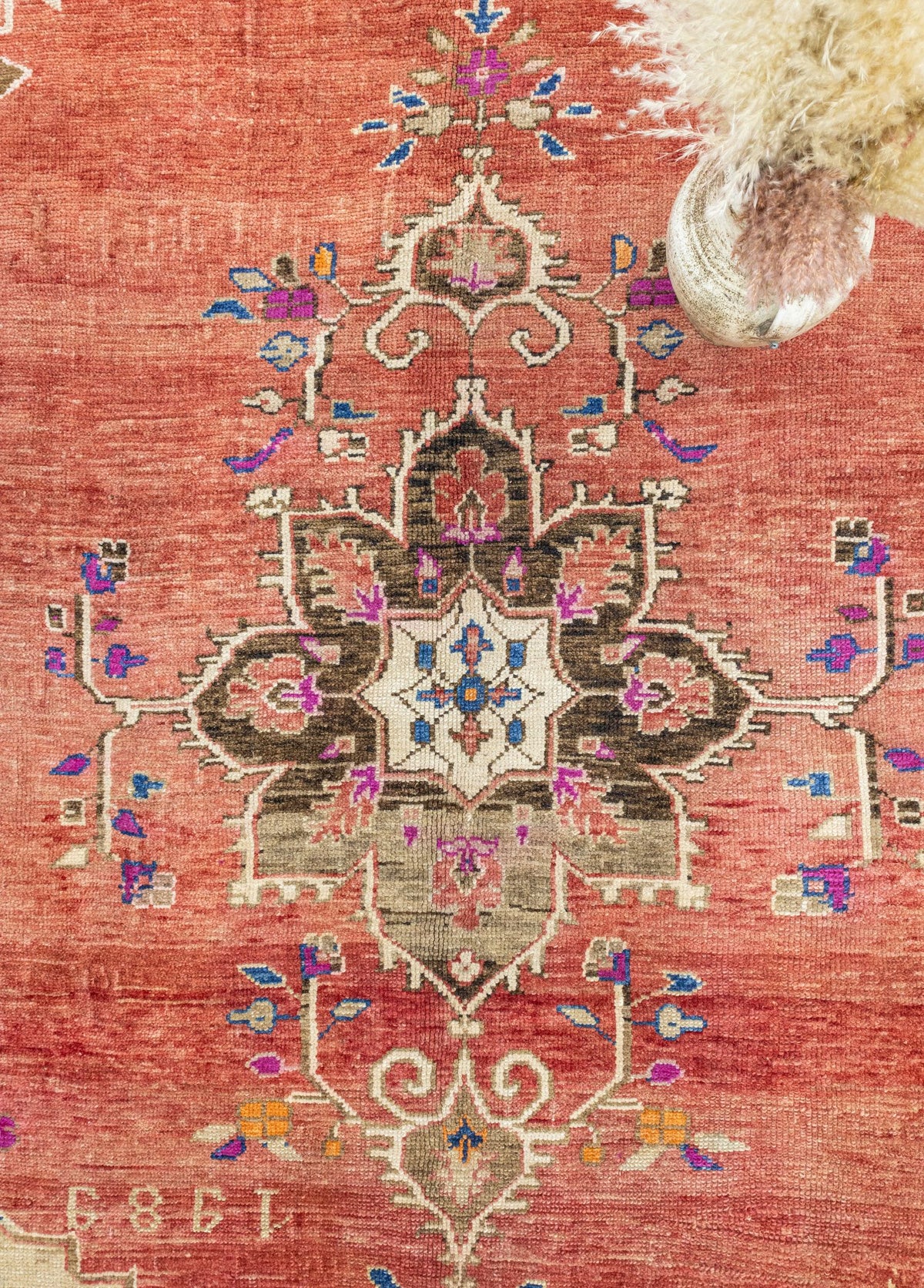 Soho Antiq-Delar El Dokuma Kırmızı Yün Kars Halısı 218x345 Cm-Halı-3-roqelvaxirum.shop