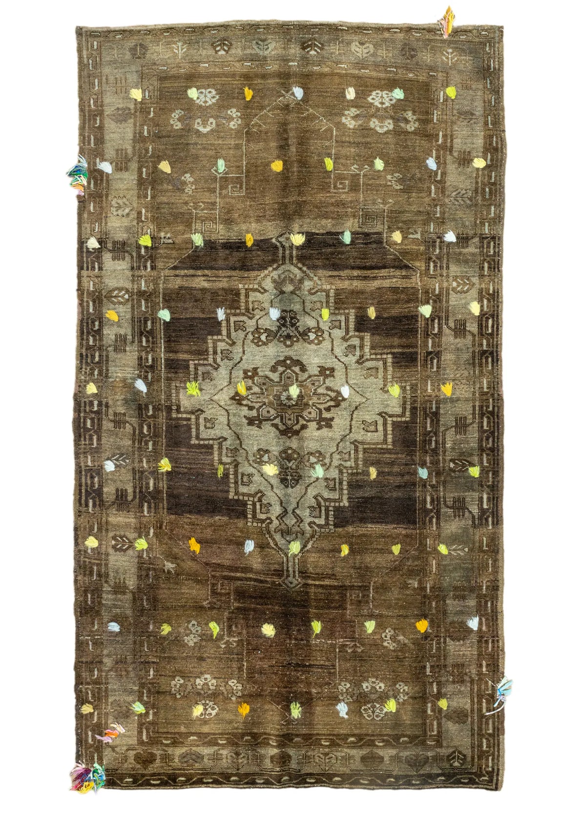 Soho Antiq-Delar Pon Pon Tasarımlı Kars Halısı 172x301 Cm-1-roqelvaxirum.shop