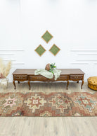 Soho Antiq-Dilemer Geometrik Desenli Herki Yolluk 100x447 Cm-Halı-2-roqelvaxirum.shop