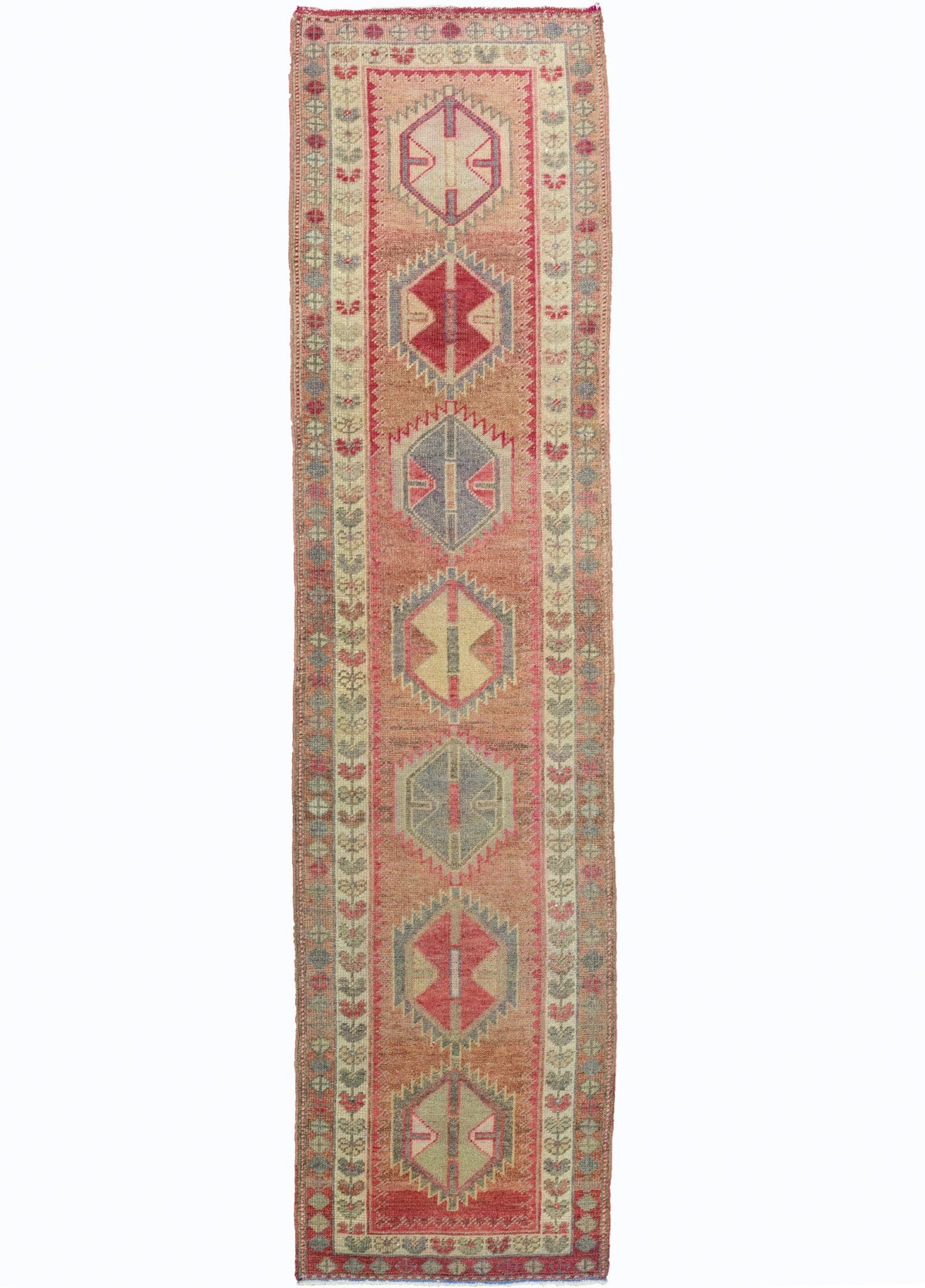 Soho Antiq-Erak Rustik El Dokuma Yün Herki Yolluk 89x359 Cm-Halı-1-roqelvaxirum.shop