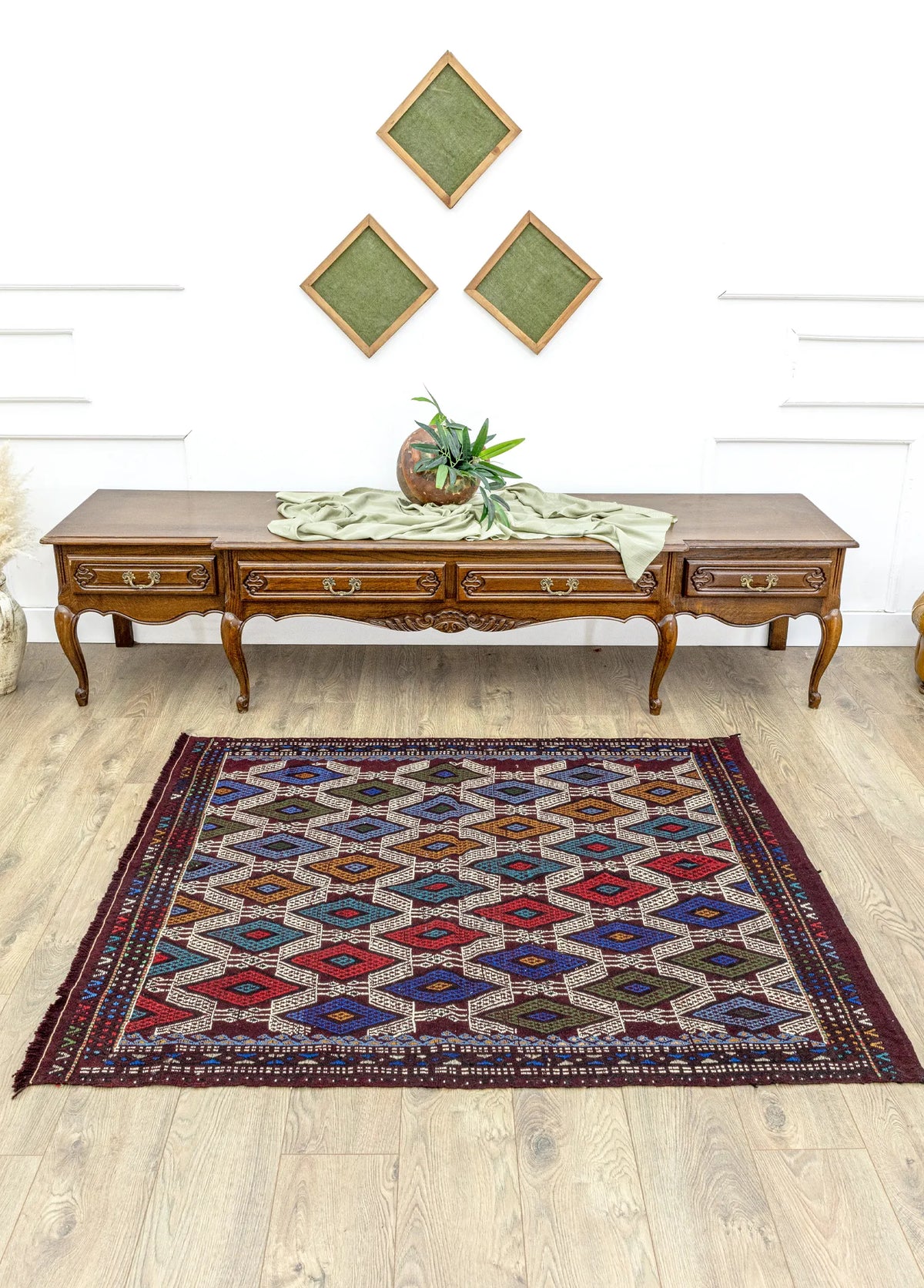 Soho Antiq-Esil El Dokuma Cicim Kilim 131x157 Cm-2-roqelvaxirum.shop