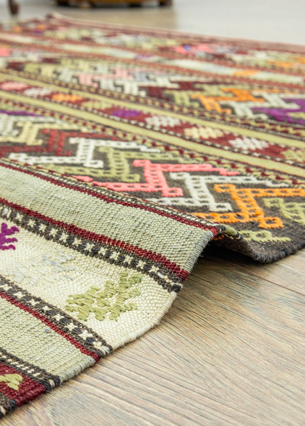 Soho Antiq-Esmat Renkli El Dokuma Cicim Kilim 155x218 Cm-Halı-5-roqelvaxirum.shop