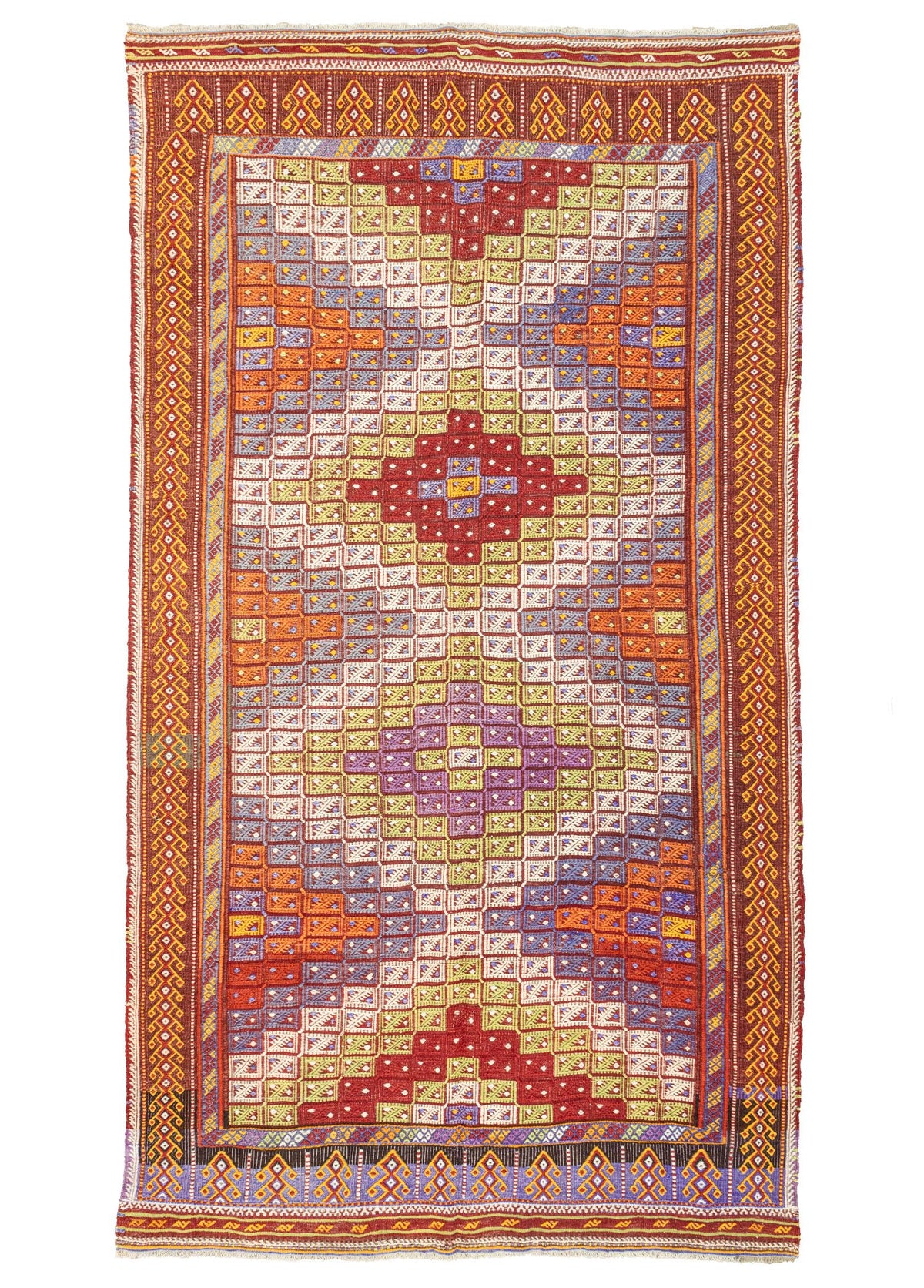 Soho Antiq-Feriz Geometrik Desenli El Dokuma Cicim Kilim 172x311 Cm-Kilim-1-roqelvaxirum.shop